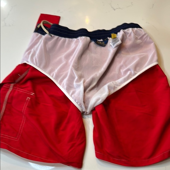 Polo by Ralph Lauren Red Swim Board Shorts Quick-Dry Size M - Picture 14 of 16